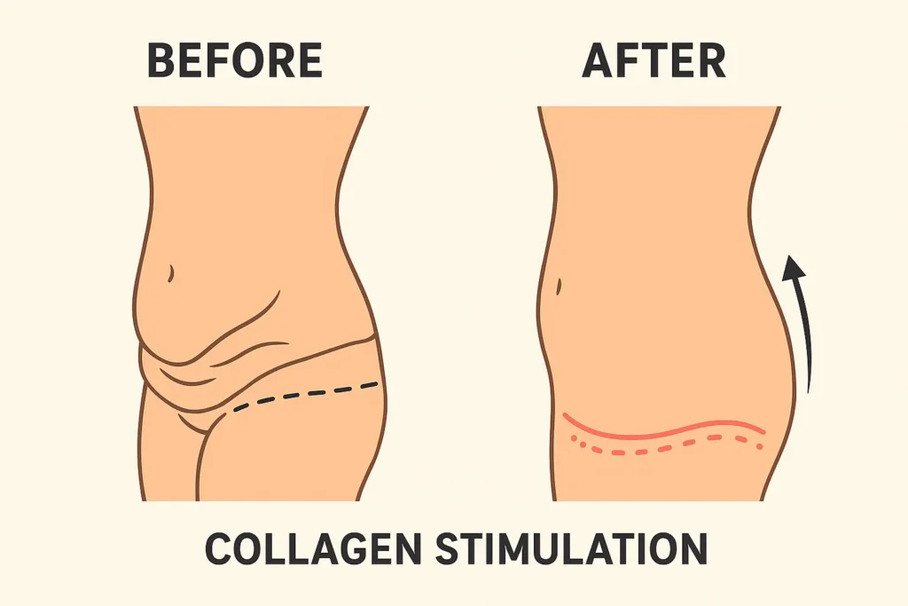 Before and after results for sagging skin after weight loss injections Leighton Buzzard