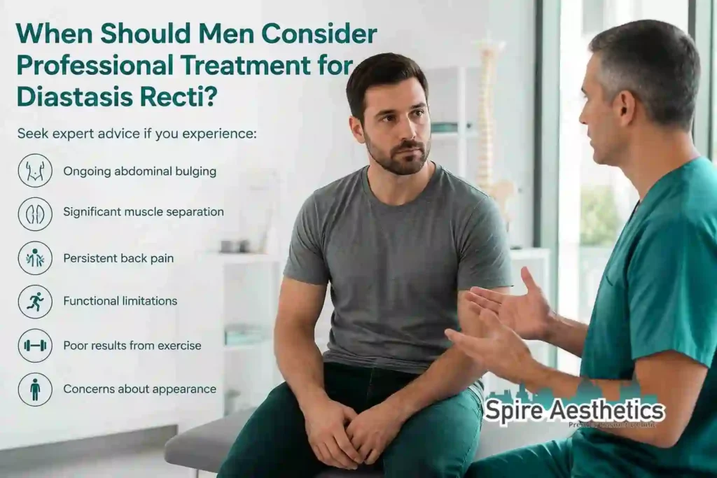 When Should Men Consider Professional Treatment for Diastasis Recti Leighton Buzzard?