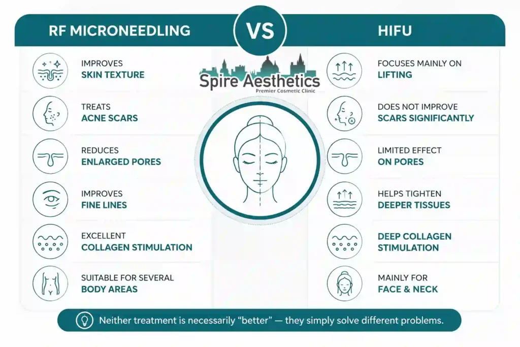 RF Microneedling vs HIFU: Which Treatment Gives Better Results Leighton Buzzard?